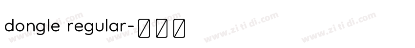 dongle regular字体转换